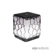 【小惡魔市集】全新 X-Doria 經典黑色款 水立方藍芽喇叭 發光音箱 桌面燈光 智能小音響 4種炫彩燈光