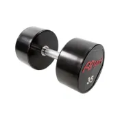 (店+)【ABSPORT】35KG 商用級PU啞鈴（單入）／整體啞鈴／健身房啞鈴／專業啞鈴／重量啞鈴／重量訓練