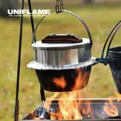 【精品現貨】日本UNIFLAME戶外煮飯露營燜米飯鍋野炊羽釜鍋野營炒鍋  戶外套鍋