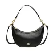 【Donki日本唐吉訶德】COACH蔻馳 Aria系列 月牙包CO996 IMBLK 黑色 1個