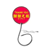 (店+)D20U-S55蛇管招牌 招牌 雙面發光燈箱 店面裝飾 纏繞(直徑20cm圓招牌+55cm金屬軟管)
