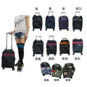 ~雪黛屋~Roberta 拉桿袋360度拉桿型大容量可手提拉桿可分離式防水尼龍布同16寸箱容量NR724