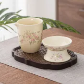 【茶品名】🍵公道杯 過濾 分茶器公道杯泡茶公杯茶漏過濾一體套裝耐熱茶海陶瓷分茶器茶杯茶具紫砂