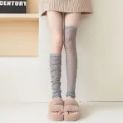 【超薄透氣】顯瘦腿套 中筒襪 女 夏季防曬 襪套 y2k 白色 堆堆襪 小腿套 襪子 超薄 透氣