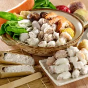 史家庄澎湃鍋物組 清燉牛肉湯X人氣鍋物 鍋物：黑輪/螺旋丸/花枝漿