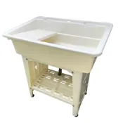 (店+)【蝴蝶衛浴】蝴蝶衛浴 洗衣台 加厚版 組裝式洗衣槽.輕鬆安裝.超耐重.洗衣台.洗手台.洗手池.洗衣槽.塑膠水槽.附洗衣板