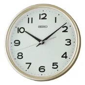 SEIKO 日本精工 夜光面板 滑動式秒針 靜音 座掛兩用 掛鐘/桌鍾(QXA836G)21.6cm