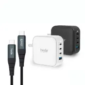 hoda 現貨 iPhone 18 17 16 15 14 13 iPad 100W GaN氮化鎵智慧四孔充電器