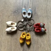 荷蘭製 Souvenier Keychain Clog Klompen 荷蘭木鞋 鑰匙圈 旅遊紀念品 非精品 新品