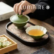 小青柑巖礦釉灑金斗笠杯—110ml新中式陶瓷主人品茗杯 茶席 功夫茶杯 主人杯