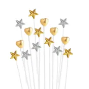 5入蛋糕 插牌 星星插牌 佈置蛋糕 裝飾 生日蛋糕 節慶 裝飾 插牌 生日快樂
