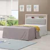 (店+)【Homelike 喜家居】單人3.5尺床片床台組/掀床組/抽屜床組-附插座(2541)
