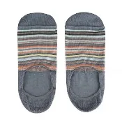 【Paul Smith】PAUL SMITH條紋設計棉質混訪船型襪(灰/多色)