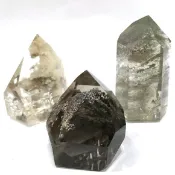 『晶鑽水晶』天然綠幽靈 彩幽 水晶柱 招財 幻影水晶 異象水晶 彩虹水晶 高淨度10-12號