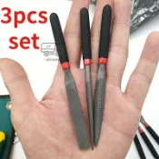 【天天】迷你模型小銼刀套裝手工整形銼耐用118mm半圓齊頭圓 三件套什錦銼