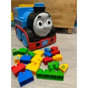 二手✨ MEGA BLOKS 美高 積木 湯瑪士小火車 可當嚕嚕車 收納積木箱
