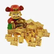 (NAURUM)黃金金豆補財庫黃金磚0.08錢1入
