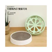 (店+)圓形貓抓板 貓抓窩 貓抓盆 40cm貓抓板 瓦愣紙 貓床 貓抓板窩 貓窩 圓形貓抓盆 可替換內芯