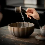 陶瓷大號茶洗復古鎏金茶杯收納盆建水杯洗茶道配件桌面茶渣廢水缸