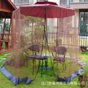 回響小舖 【防蚊遮陽】遮陽傘 防蚊帳 庭院防蚊網 涼亭防蚊網 太陽傘 戶外防蟲網 直杆大號 工廠直銷 防風防雨 透氣耐用 露營野餐必備