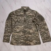 美軍 公發 米灰色 數位迷彩 長袖軍服 薄外套 05款