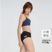 【Anden Hud】史努比系列．中腰三角內褲(黑-趴睡史努比) 純棉台灣製 海外禁售