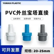購滿99出貨 可開收據 PVC 外螺紋塔頭連接器，外螺紋 1/4 吋配件 UPVC 塔式水噴嘴塑膠外螺紋軟管連接器