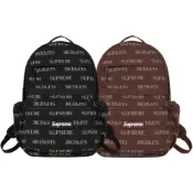 (店+)【SUPREME】SUPREME 26FW CODURA 滿版字體 壓紋 反光 LOGO 黑 咖 兩色 後背包