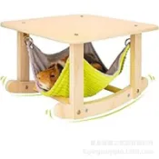 【折扣連連🐕精品】木製倉鼠窩豚鼠吊床支架豚鼠倉鼠玩具寵物休息窩家用客廳小寵玩具
