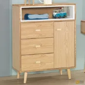 WAKUHOME 瓦酷家具 SUN簡約無印風置物斗櫃 A003-439-5