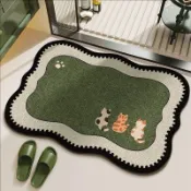 【秒吸水】軟硅藻泥衛生間地墊速幹吸水浴室防滑墊廁所洗手間腳墊可開發票✅暖廚小築✨️臺灣出貨✨️
