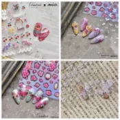 Rainbow nail tomoni薄韌美甲貼紙 莫失貼紙 櫻花祭 浮雕貼紙