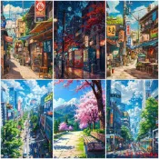 熱銷 日本風景拼圖 300片 500片 1000片 超高清木製拼圖 兒童玩具 潮玩解壓 益智拼圖玩具 生日禮物