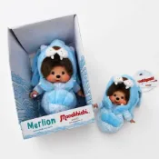 (店+)新加坡限定 魚尾獅Monchhichi 蒙奇奇 夢奇奇  娃娃吊飾 鑰匙圈 包包掛件 可愛公仔 收藏