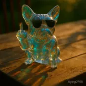 【✨好貨瘋狂搶！】French Bulldog Middle Finger Statue法國鬥牛犬中指鵰像 AWHP