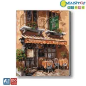 (店+)【Manto】義大利小餐館-台灣製DIY數字油畫|超取專用大小