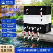 「新品🔥熱銷」中大型戶外錦鯉池週轉箱過濾器 上濾滴濾三合一水循環系統 魚池淨水過濾箱