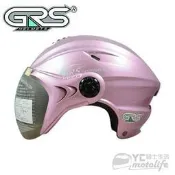 YC騎士生活_GRS 760 半頂式 輕便涼感帽 抗UV 防水W鏡片 超透氣 雪帽 安全帽 內襯全可拆洗 珍紅