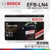 【彰化員林翔晟電池】全新┃博世BOSCH┃汽車電池┃EFB LN4┃L4┃舊品強制回收┃安裝工資另計