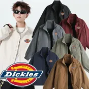 (店+)【Dickies】Dickies 美式復古 教練外套 立領外套 Cleanfit 防風防潑水 工裝 立領夾克 男女同款