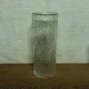 特價 WH8530【四十八號老倉庫】全新 早期 台灣 木紋 玻璃 花瓶 高25cm 1瓶價【懷舊收藏拍片道具】