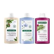 【KLORANE 蔻蘿蘭官方直營】任選2入洗髮精400ml(澎鬆/保濕/髮芯修護)