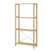 【IKEA 宜家家居】IVAR 層架組, 松木, 89x30x179 公分