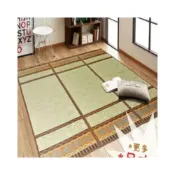 (店+)藺草榻榻米/藺草坐墊/藺草坐墊涼席/草地墊/草蓆地毯/ 客廳兒童爬爬行墊榻榻米草席地墊加厚加密天然環保蔺草涼席地毯