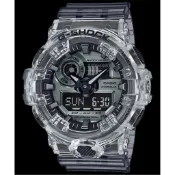 CASIO 卡西歐 G-SHOCK 耐衝擊 復古 透明 電子 運動錶-漸變灰(GA-700SK-1A))[秀時堂]