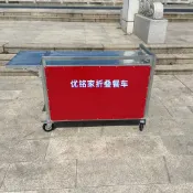 可開發票【免運】折疊餐車移動多功能地攤手推車流動夜市擺攤專用小喫車網紅小推車 折疊車 擺攤車推車