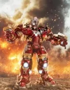 【小龍便宜公仔】全新 正版 不用組裝版 中動 鋼鐵人 馬克 MK44 含mk43 反浩克破壞者 浩克毀滅者 14吋 可動