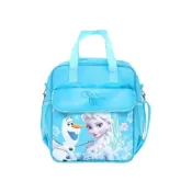 (店+)【Disney】大容量 冰雪奇緣 雙層 補習袋 國小 幼稚園營養午餐 加厚保溫防水 三色碗 便當盒餐袋 便當袋 保冷(雙層)