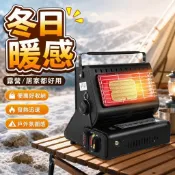 免運🔥瓦斯暖爐 卡式暖爐 便攜暖爐 防風紅外線暖爐 露營陶瓷暖爐 室內取暖 冬日神器率動便攜式戶外卡式爐小型燃氣取暖爐