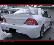 01 02 MITSUBISHI VIRAGE LANCER EVO9 後大包 空力套件#